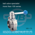 Clamp Type Stainless Steel Sanitary Butterfly Valve